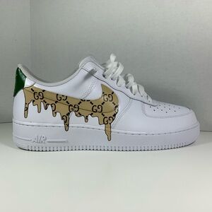 Gucci White and Tan Men's Sneakers